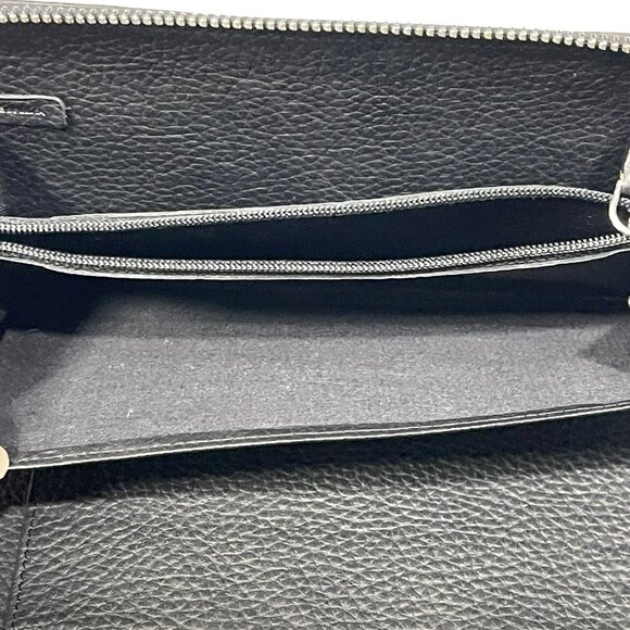 Versace Zip Around Black Leather Wallet Like New - Picture 6 of 12